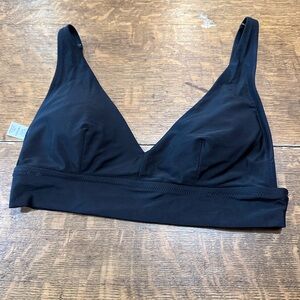 Aerie Scoop sz‎ small Black Seamless Bralette